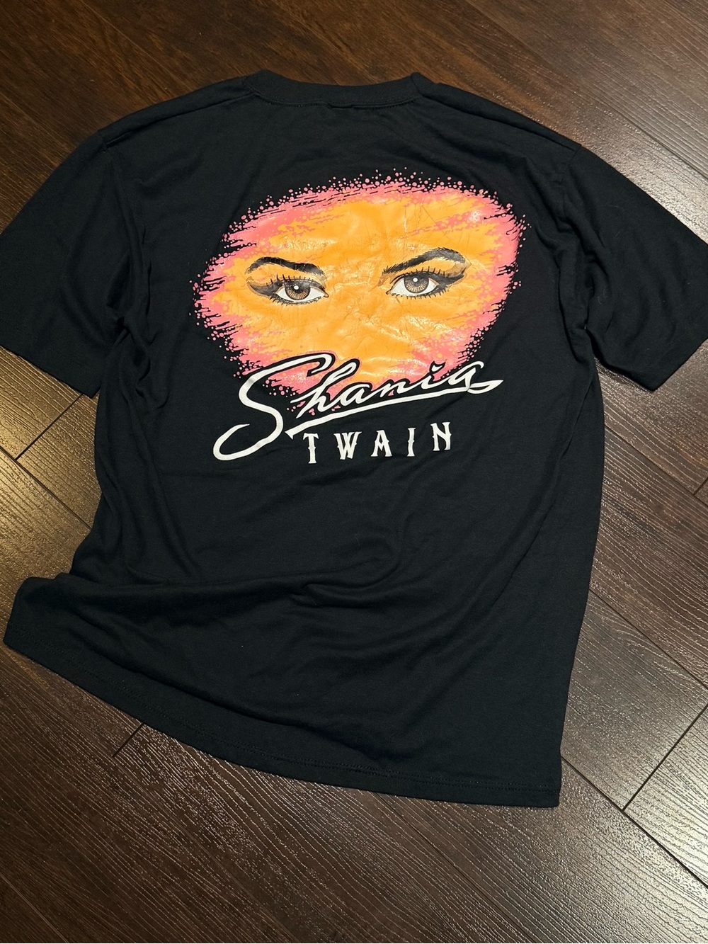 Vintage 90s Shania Twain Size L Single Stitch Jerzees Rare 50/50 Made In USA